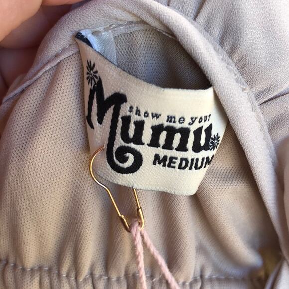 Show Me Your Mumu Rebecca ruffle maxi dress SHOW ME THE RING SMYM NEW MED FLAWED - Picture 4 of 7